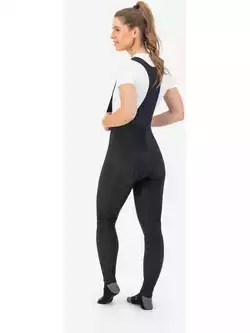 Rogelli ULTRACING pantaloni izolați pentru ciclism pentru femei, cu bretele, negru