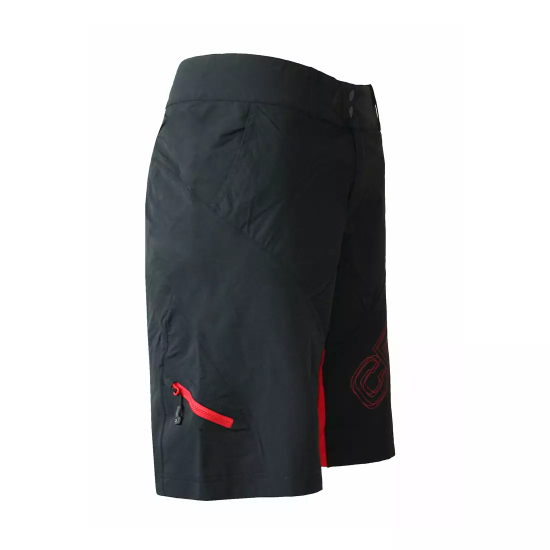 CRAFT ACTIVE BIKE - pantaloni scurți de ciclism pentru bărbați 1900700-9430, culoare: negru și roșu
