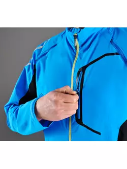 Jachetă de ciclism SHIMANO HYBRID, mâneci detașabile, albastru CWJATSMS12MH