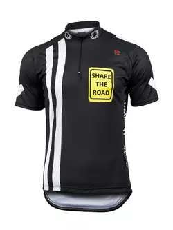 MikeSPORT DESIGN - SHARE THE ROAD - tricou de ciclism, culoare: negru