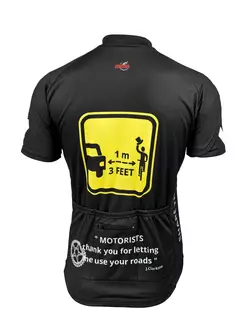 MikeSPORT DESIGN - SHARE THE ROAD - tricou de ciclism, culoare: negru