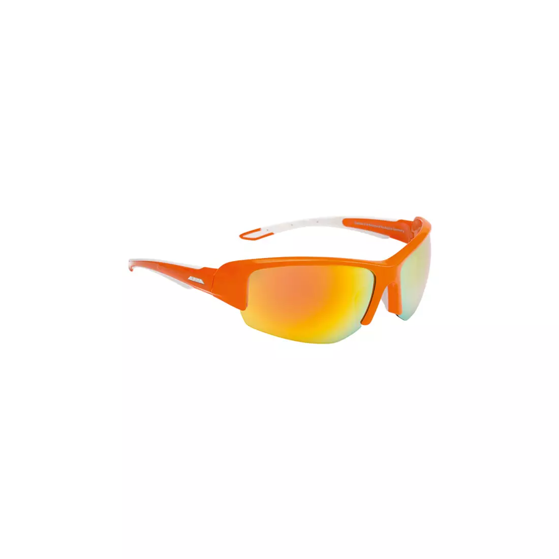 Ochelari sport ALPINA - CALLUM 2.0 - sticla ceramica oglinda portocaliu-alb / portocaliu.