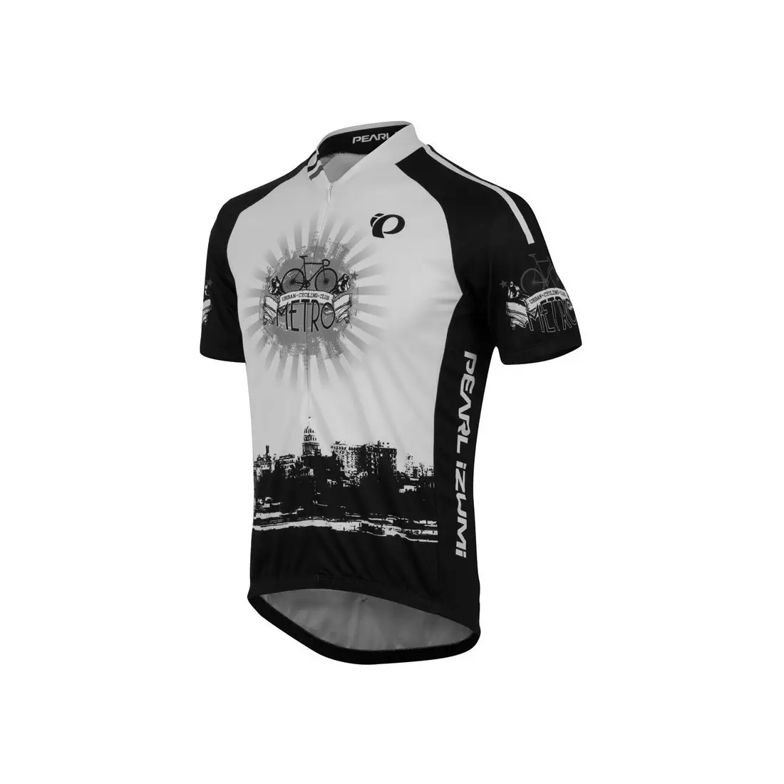 PEARL IZUMI - 0705-4IY SELECT LTD - tricou de ciclism pentru bărbați, culoare: alb și negru