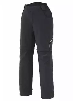 Pantaloni de ciclism pentru femei SHIMANO TOURING W'S CONVERTIBLE, picioare detașabile, negru, CWPATSMS16WL