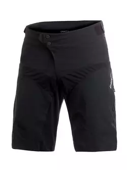 Pantaloni scurți de ciclism pentru bărbați CRAFT Performance Bike Loose Fit 1900683-9999, culoare: negru