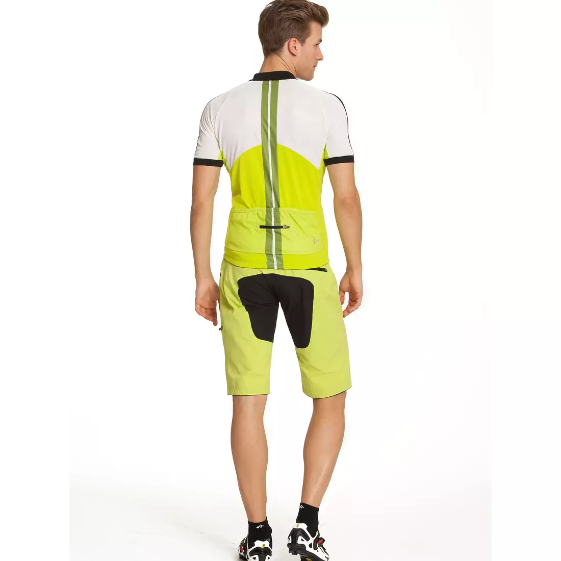 Pantaloni scurți pentru ciclism CRAFT Trail Bike Shorts pentru bărbați 1902632-2645, culoare: verde