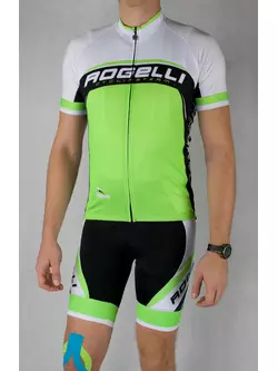 ROGELLI ANCONA - tricou de ciclism barbatesc, alb si verde