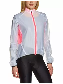 ROGELLI CANELLI sacou de ciclism pentru femei, rezistent la ploaie, color transparent-pink 