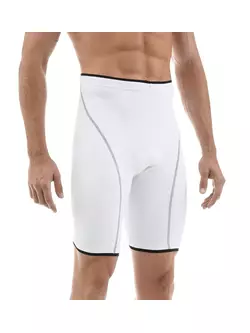 SANTINI CORE - pantaloni scurți pentru ciclism, inserție MAX2 - culoare: Alb