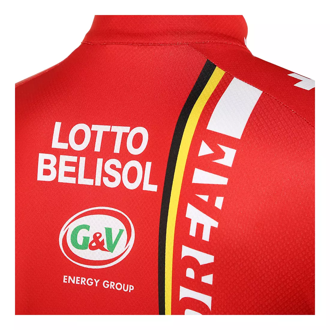 Tricou de ciclism VERMARC - LOTTO BELISOL 2014, fermoar complet