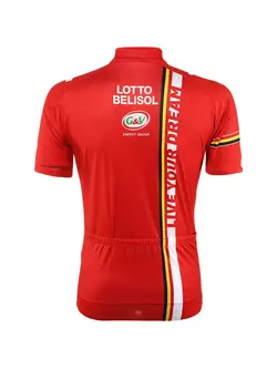 Tricou de ciclism VERMARC - LOTTO BELISOL 2014, fermoar scurt