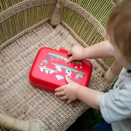 Koziol Candy L Farm lunchbox pentru copii, roșu