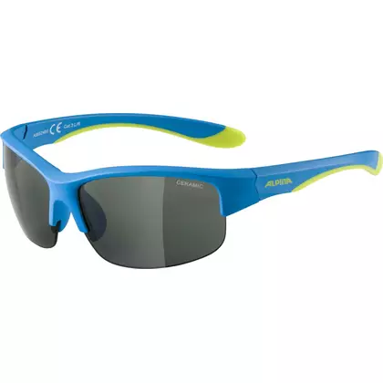 ALPINA JUNIOR FLEXXY YOUTH HR copii ochelari ciclism/sport, blue-lime matt