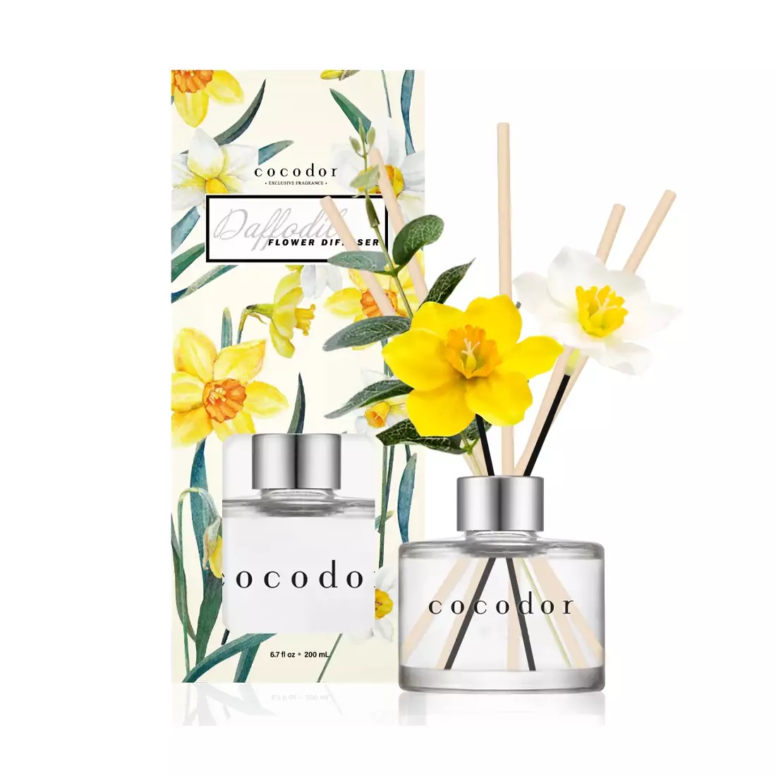 COCODOR difuzor de aromă cu bețișoare daffodil, deep musk 200 ml