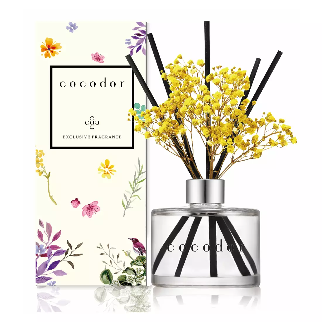 COCODOR difuzor de aromă cu bețișoare daffodil, vanilla &amp; sandalwood 120 ml