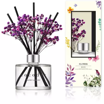 COCODOR difuzor de aromă cu bețișoare și flori, garden lavender 120 ml