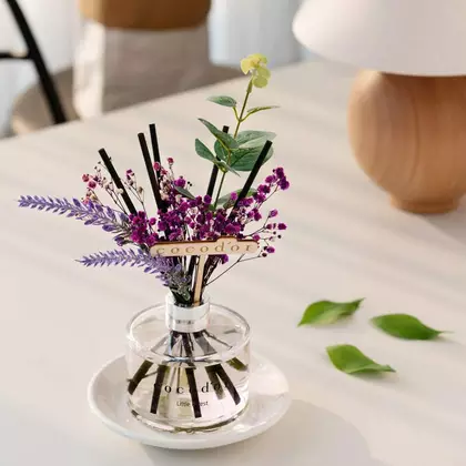 COCODOR difuzor de aromă cu bețișoare și flori flower lavender, pure cotton 200 ml