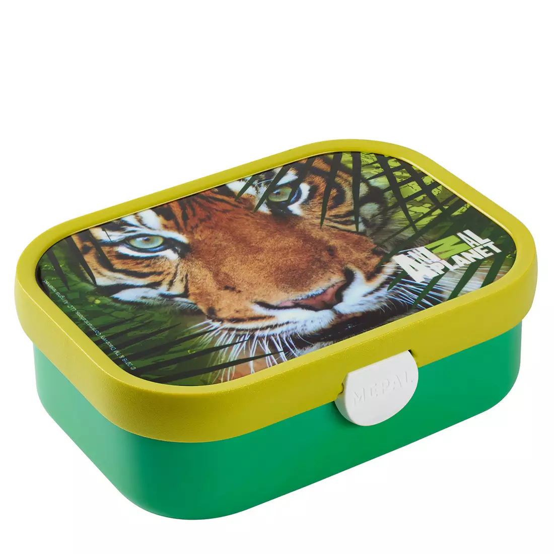Mepal Campus Animal Planet Tiger pentru copii lunchbox, verde galben