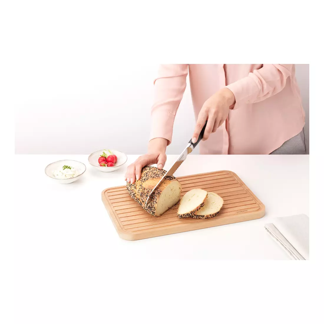 BRABANTIA Profile masă de tăiat pâine, de lemn