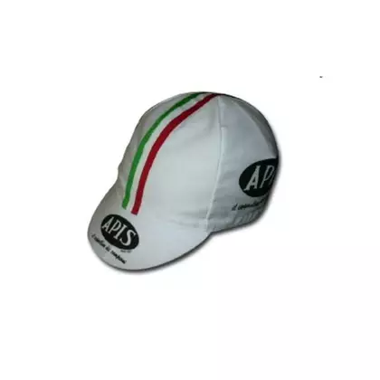 APIS PROFI VINTAGE șapcă de ciclism cu vizor alb