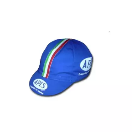 APIS PROFI VINTAGE șapcă de ciclism cu vizor albastru