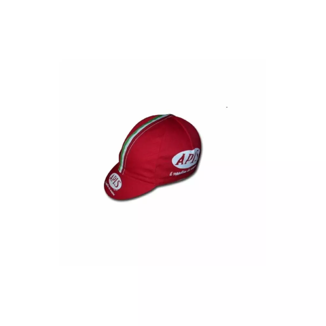 APIS PROFI VINTAGE șapcă de ciclism cu vizor roșu