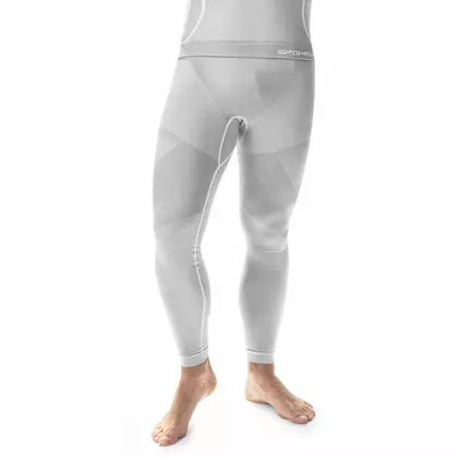 SPOKEY DRY HI PRO pantaloni termoactivi pentru bărbați, alb