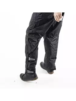KAYMAQ RAIN pantaloni de bicicletă impermeabili impermeabili la ploaie, negru