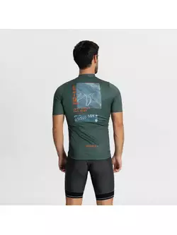 ROGELLI SOL tricou de ciclism pentru bărbați, albastru și portocaliu