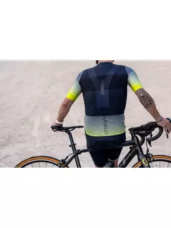 Rogelli DAWN tricou de ciclism pentru bărbați, grafit-fluor