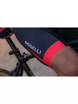 Rogelli FUSE II pantaloni scurți pentru ciclism pentru bărbați, negru și roșu
