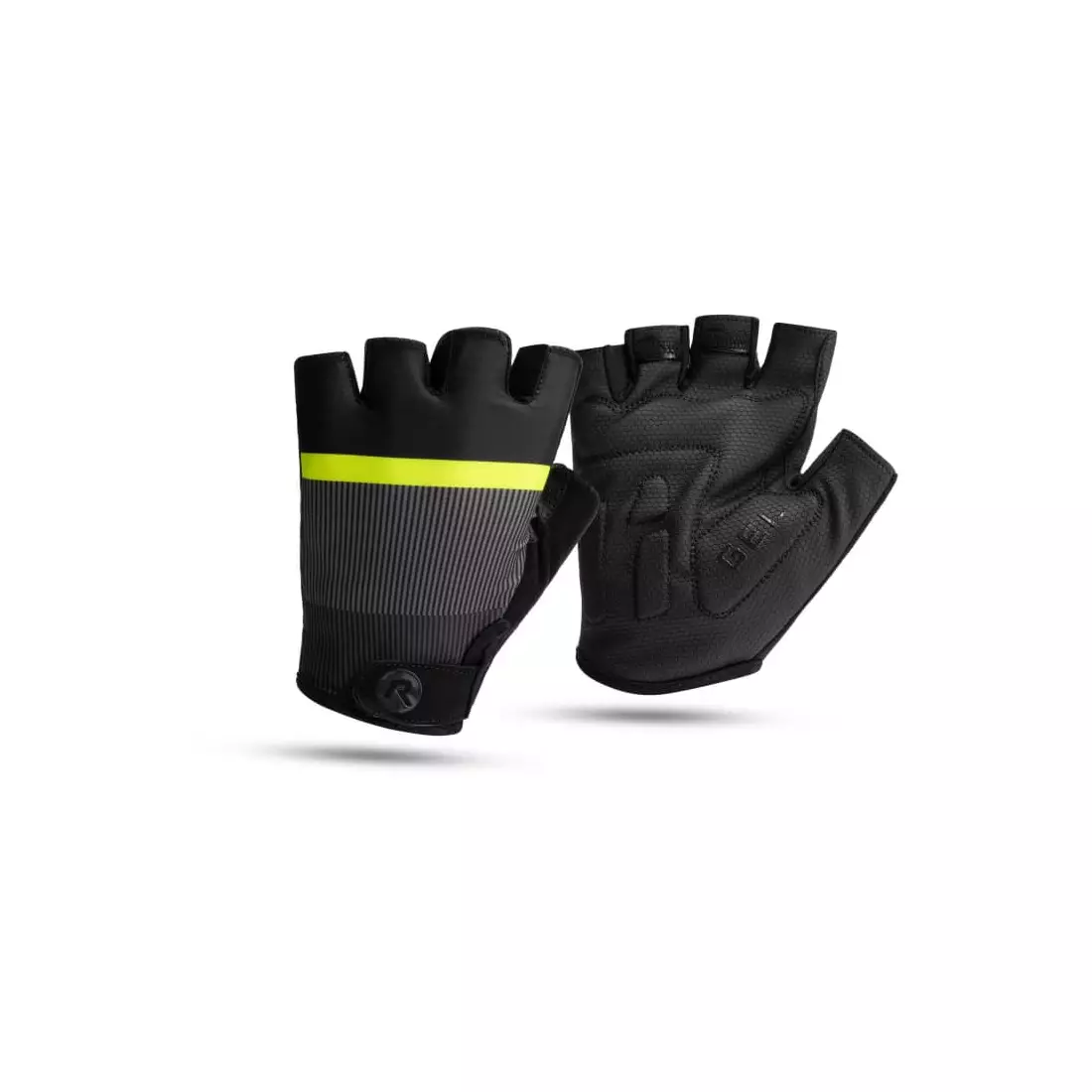 Rogelli HERO II mănuși de ciclism, negru-fluor