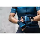 Rogelli HERO II mănuși de ciclism, negru și albastru