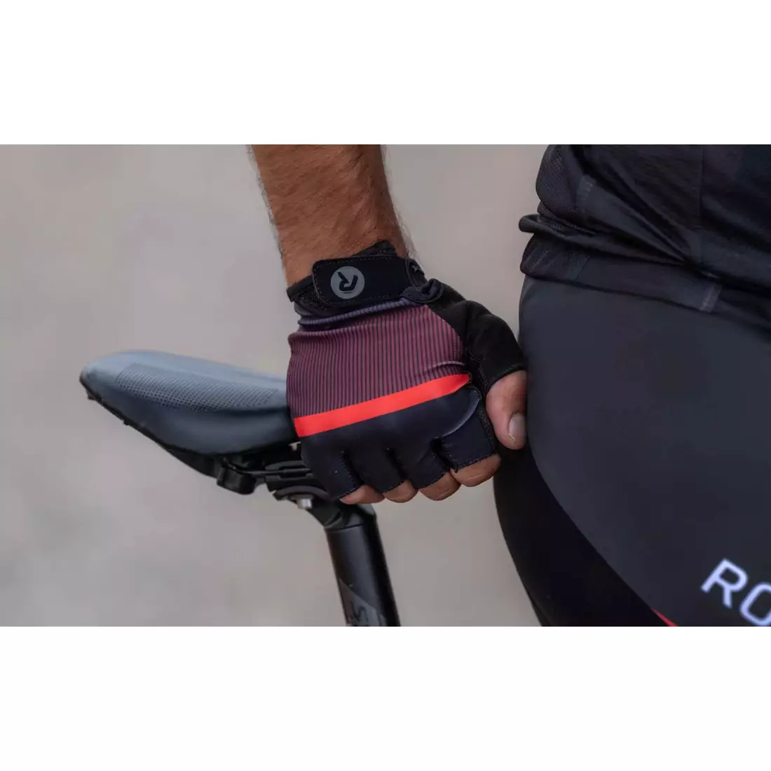 Rogelli HERO II mănuși de ciclism, negru și maro