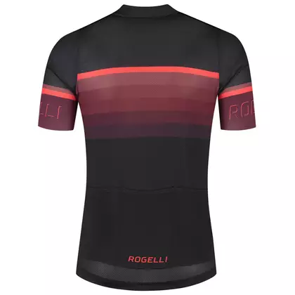 Rogelli HERO II tricou de ciclism pentru bărbați, negru și roșu