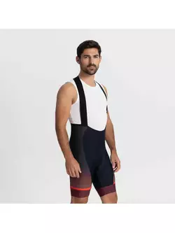 Rogelli HERO II pantaloni scurți pentru ciclism pentru bărbați, negru și maro