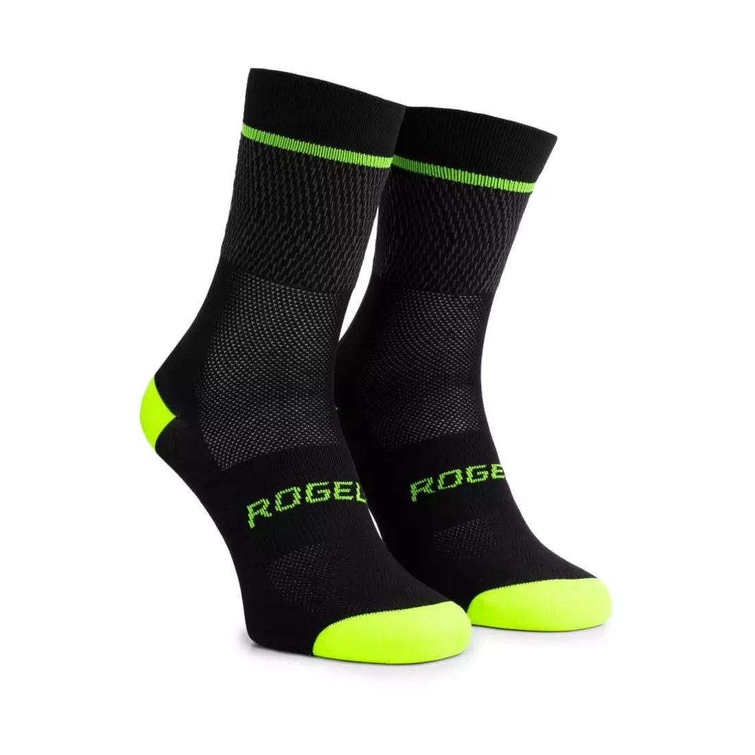 Rogelli HERO II șosete de ciclism/sport, negru-fluor