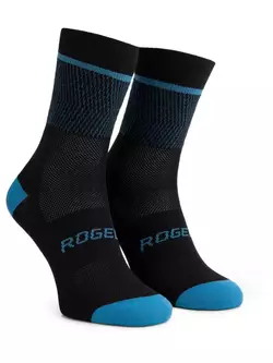 Rogelli HERO II șosete de ciclism/sport, negru și albastru