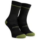 Rogelli HERO II șosete de ciclism/sport, negru și verde