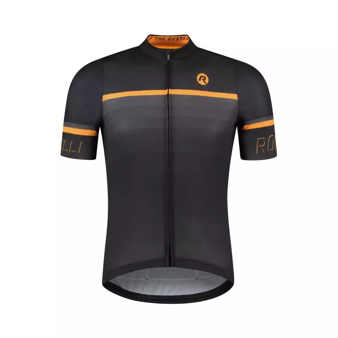Rogelli HERO II tricou de ciclism pentru bărbați, negru și portocaliu