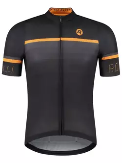 Rogelli HERO II tricou de ciclism pentru bărbați, negru și portocaliu
