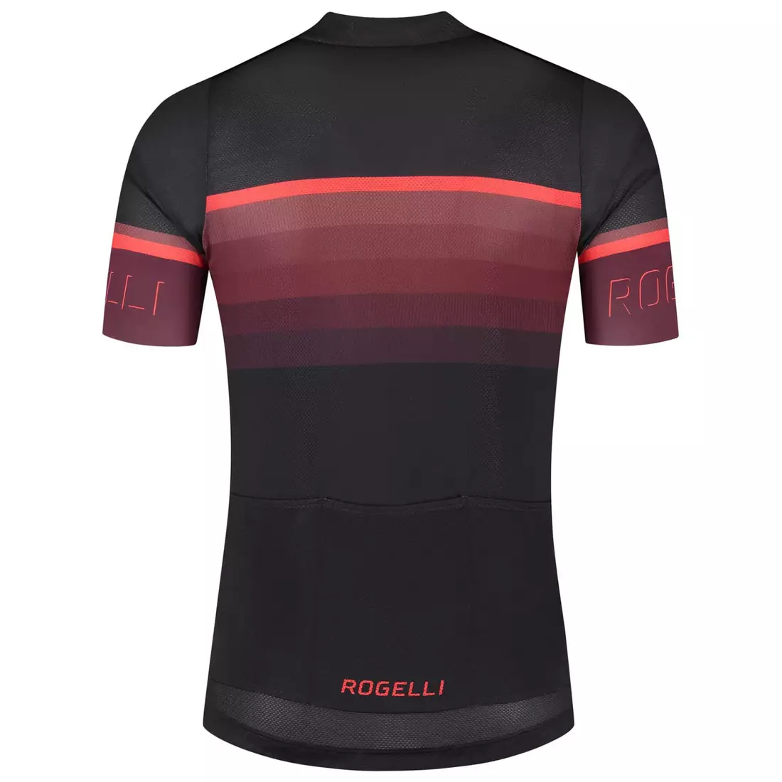 Rogelli HERO II tricou de ciclism pentru bărbați, negru și roșu