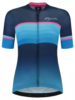 Rogelli IMPRESS II tricou de ciclism pentru femei, albastru-roz