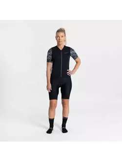 Rogelli LIQUID tricou de ciclism pentru femei, negru și gri