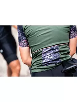 Rogelli LIQUID tricou de ciclism pentru femei, verde-coral