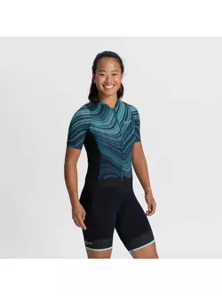 Rogelli LYNN tricou de ciclism pentru femei, albastru
