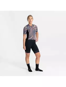 Rogelli LYNN tricou de ciclism pentru femei, gri-coral