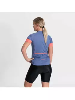 Rogelli MODESTA tricou de ciclism pentru femei, albastru-coral