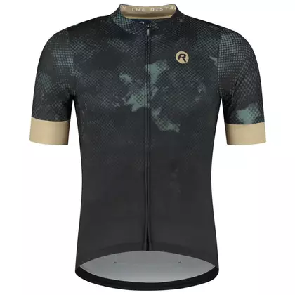 Rogelli NEBULA tricou de ciclism pentru bărbați, kaki-auriu