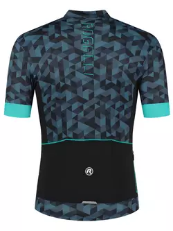 Rogelli RUBIK tricou de ciclism pentru bărbați, gri-turcoaz